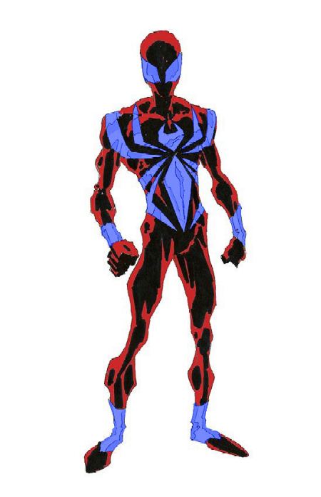 Blue and Red Spidey 