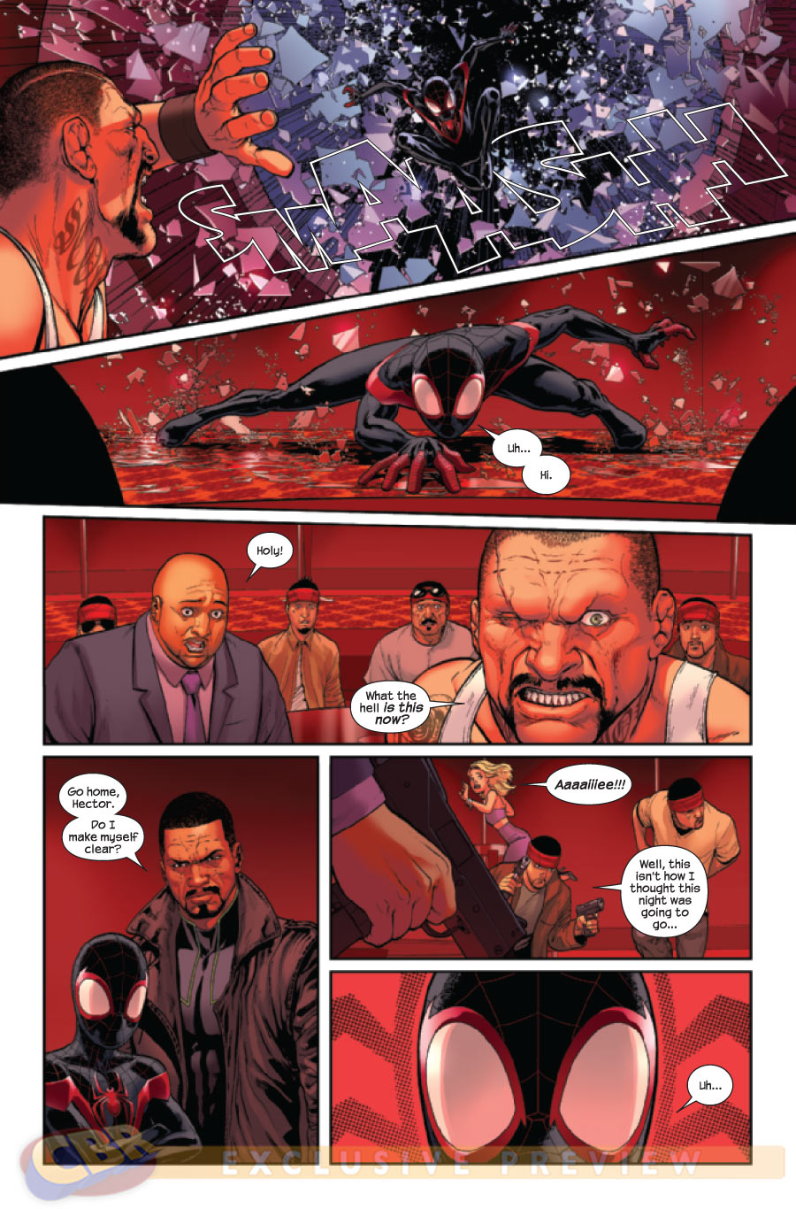Miles Morales se enfrenta al Escorpión en páginas de Ultimate Comics  Spider-Man - Zona Negativa