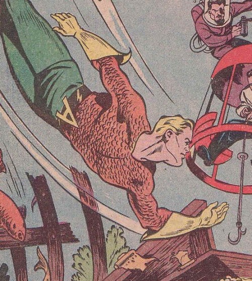 El traje de Aquaman ha sufrido pocas alteraciones desde la Golden Age