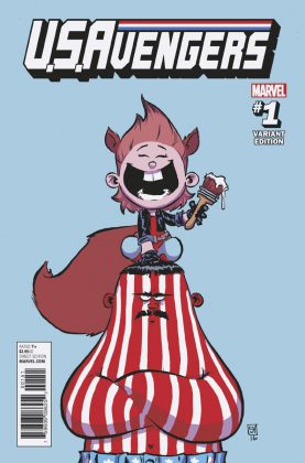 Portada variante de U.S.Avengers #1