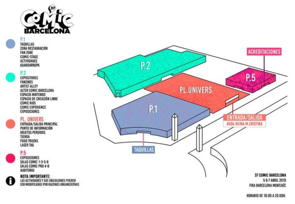 Mapa Pabellones