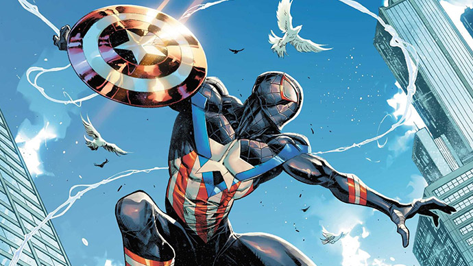 Miles Morales Captain America 80th Anniversay
