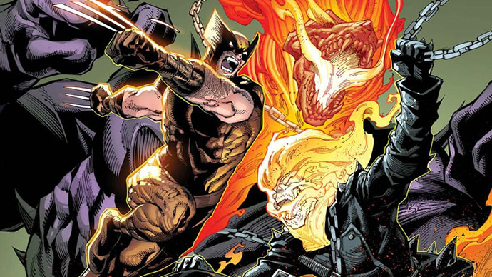 Ghost Rider Wolverine Weapons of Vengeance Stitcher Boletín Marvel