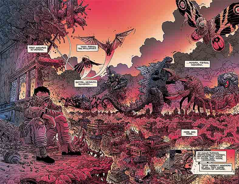 Godzilla: La guerra del medio siglo - Interior