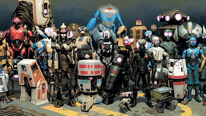 Star Wars Dark Droids Boletín Marvel