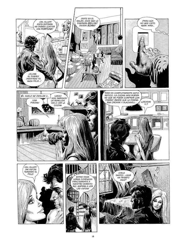 Pagina de La casa del diablo, de Alan Grant, John Wagner y José Ortiz