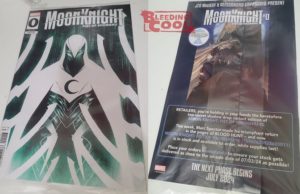 Moon Knight Fist of Khonshu 0 comic -Boletín Marvel 243-