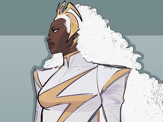 Diseño Storm Lucas Werneck -Boletín Marvel 255-