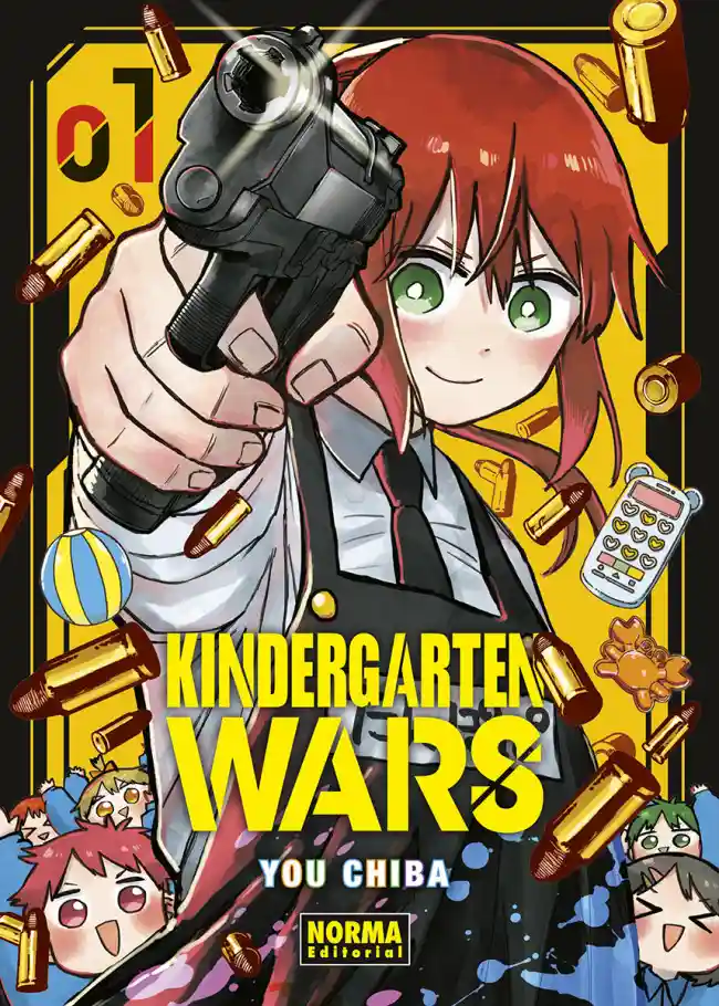 Cubierta de Kindergarten Wars 1, de You Chiba